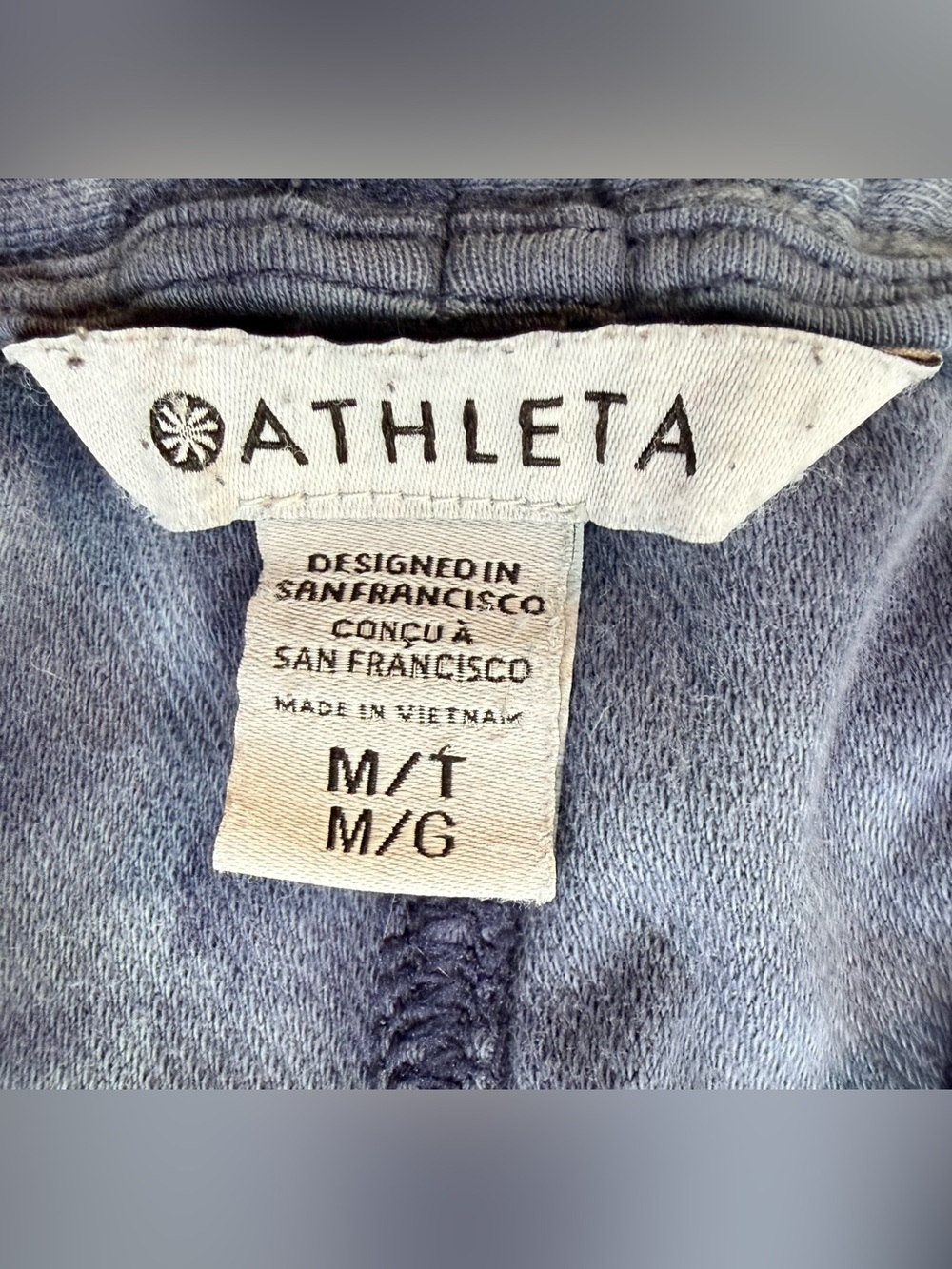 Athleta Farallon Jogger MT Coastal Blue Tie Dye Women’s Medium 988048 - Picture 2 of 13